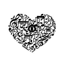 Valgusti seinale Opviq Musical Heart, E27, 1 x 40 W, ilma katteta / must v.