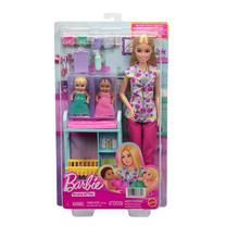 Lelle ar aksesuāriem Mattel Barbie You Can Be Anything Careers Baby Doctor, 29 cm, daudzkrāsaina