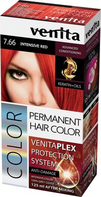 Matu krāsa Venita Plex Color, intensive red krās., 7.66, 125 ml