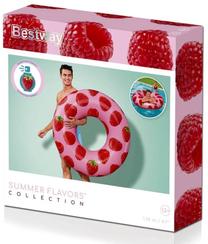 Надувное колесо Bestway Summer Flavors, красный цв./розовый цв., 119 см