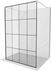 Dušo sienelė Mexen Kioto Walk-in, 140 cm x 200 cm, brushed nickel sp./grūdintas