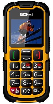 Telefons ar pogām Maxcom MM910, melns krās.