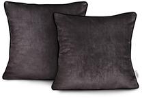 Наволочка для декоративной подушки Restilo Velvet, коричневый цв., 45 см x 45 см