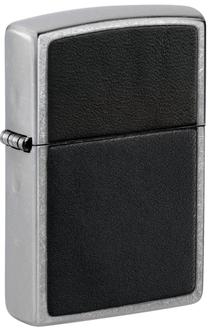 Žiebtuvėlis Zippo 46778 Black Leather Emblem, juoda sp.