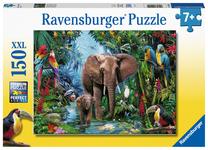 Dėlionė Ravensburger Jungle 12901, 49 cm x 36 cm, 150 vnt., įvairių spalvų