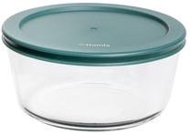 Konteiner toidu jaoks Homla Norah 227175, 0.95 l, 15 cm x 15 cm, läbipaistev v./roheline v.