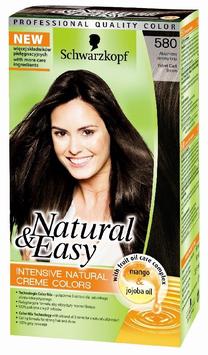 Matu krāsa Schwarzkopf Natural & Easy, velvet dark brown krās., Velvet Dark Brown 580