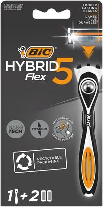 Набор для бритья Bic Hybrid Flex 5, 3 шт.