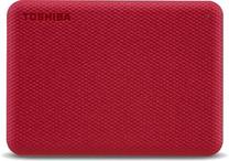 Cietais disks Toshiba Canvio Advance Advance, HDD, 4 TB, sarkana krās.