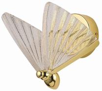Prekė su pažeista pakuote. Šviestuvas sieninis Light Prestige Mariposa LP-1715/1W, LED, 3000 - 6000 °K, 1 x 8 W, aukso sp.