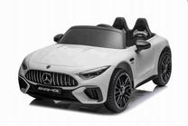 Bērnu elektroauto Mercedes AMG SL63, balta krās.