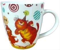 Tass Shenzhen Sunnie, valge v./punane v./roheline v., 0.42 l