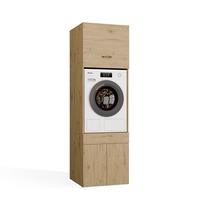 Шкаф для стиральной машины Pola Twin 1S, artisan oak цв., 64 см x 64.2 см x 189.6 см