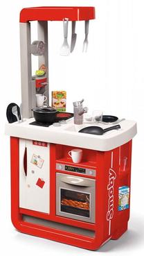 Vaikiška virtuvėlė Smoby Bon Appetit Kitchen, balta sp./raudona sp.