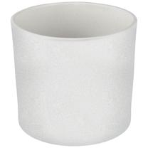 Lillepott Domoletti, keraamiline, Ø 23 cm, valge v.