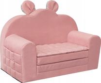Sofa Hobbygarden Palermo, rožinė sp./pilka sp., 71 x 35 cm x 48 cm