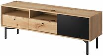ТВ стол Mark Flow, дубовый цв./черный цв., 151 см x 41 см x 53 см