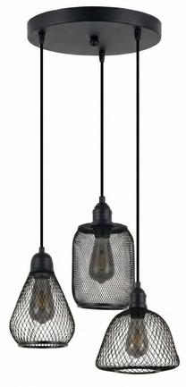 Valgusti lagi Opviq Berk 16401-2-A, E27, 3 x 40 W, must v. / must v.