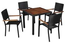 Lauko baldų komplektas VLX 5 Piece Outdoor Dining Set