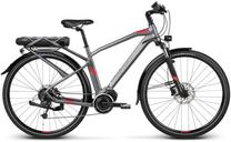 Elektrinis dviratis Kross E-Trans Hybrid 3.0, 23", 28", raudona sp./pilka sp.