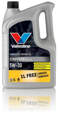 Motoreļļa Valvoline Synpower MST C3 5W - 30, sintētiskais, 5 l