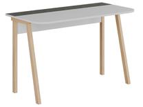 Rakstāmgalds Kalune Design Luton 855DTE3860, 120 cm x 60.5 cm, 75 cm, balta krās./pelēka krās.