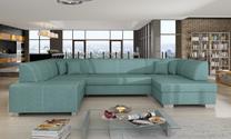 Kampinė sofa Havana Jasmine 73, mėlyna sp., dešininė, 320 x 207 cm x 73 cm