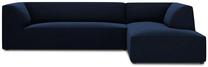 Kampinė sofa Micadoni Home Ruby 4 Seats, tamsiai mėlyna sp., dešininė, 273 x 180 cm x 69 cm