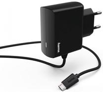 Telefono įkroviklis Hama, Micro USB/AC, juoda sp., 12 W
