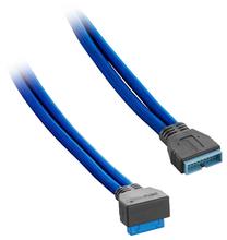 Vads Cablemod USB 3.0, USB 3.0, 0.5 m, zila krās.