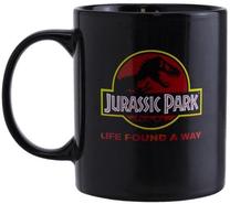 Krūzīte Paladone Jurassic Park Mug Heat Change, melna krās./sarkana krās., 300 ml