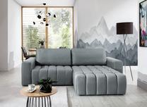 Kampinė sofa Bonett Solar 70, pilka sp., dešininė, 175 x 250 cm x 92 cm