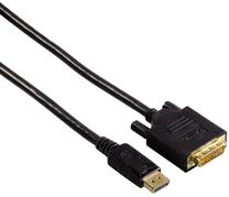 Adapteris Hama Displayport, DVI, 1.8 m, melna krās.