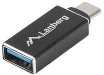 Adapteris Lanberg USB-C 3.1 Male To USB-A Female AD-UC-UA-02 USB-C 3.1 male, USB-A female, melna krās.