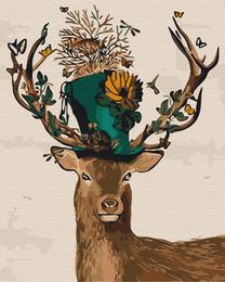 Tapymas pagal skaičius Brushme Fantastic Deer, įvairių spalvų