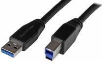 Сетевой кабель StarTech USB3SAB5M USB3SAB5M USB A, USB-B, 5 м, черный цв.