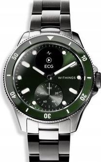 Viedais pulkstenis Withings ScanWatch Nova 42mm, zaļa krās.