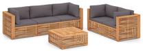 Комплект мебели для улицы VLX 6 Piece, серый цв./коричневый цв., 1-5 места