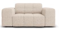 Krėslas Micadoni Home Jennifer Chenille, smėlio sp., 124 cm x 102 cm x 70 cm