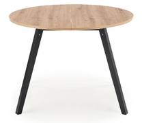 Valgomojo stalas išskleidžiamas Ruben 102 - 142 cm x 102 cm x 73.6 cm, ąžuolo sp./juoda sp. Prekė su pažeista pakuote.