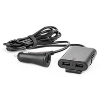 Automobilinio įkroviklio rinkinys A01986, 4 x USB Type-A, juoda sp.