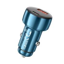 Adapteris Hoco Z50, USB-C/USB-A, 6.1 cm, mėlyna sp., 48 W