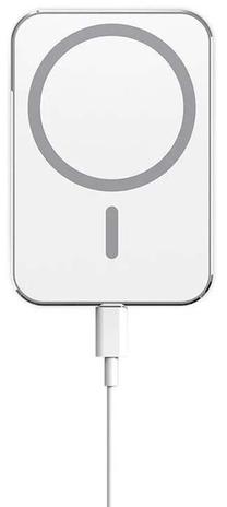 Automobilinis belaidis įkroviklis RoGer X16 MagSafe, USB Type C, 11 cm, balta sp., 15 W
