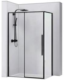 Dušas kabīne Rea Solar REA-K6311, taisnstūrveida, bez paliktņa, 89 cm x 118.5 cm x 195 cm, melna krās./rūdītais