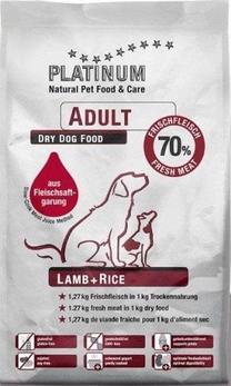 Сухой корм для собак Platinum Adult Lamb & Rice, баранина/рис, 5 кг