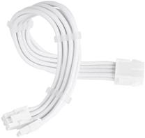 Kabelis SilverStone 6+2 pin PCI-E - 6+2 pin PCI-E SST-PP07E-PCI8W-V2 6+2-Pin-PCIe female, 6+2-Pin-PCIe male, 0.3 m, balta krās.