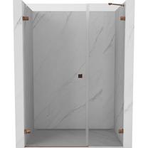 Dušo durys Mexen Lunar-B Left, 120 cm x 200 cm, rausvojo aukso sp./grūdintas