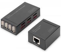 Удлинитель Digitus USB Extender DA-70143, черный цв.