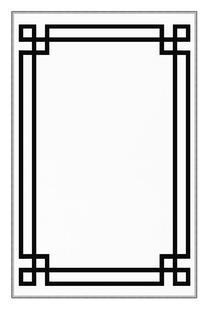 Kilimas Conceptum Hypnose EEXFAB864, balta sp./juoda sp., 150 cm x 80 cm