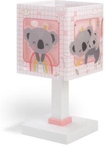 Galda stāvlampas Dalber Koala Pink, E14, 8W, balta krās./rozā krās./balta krās.